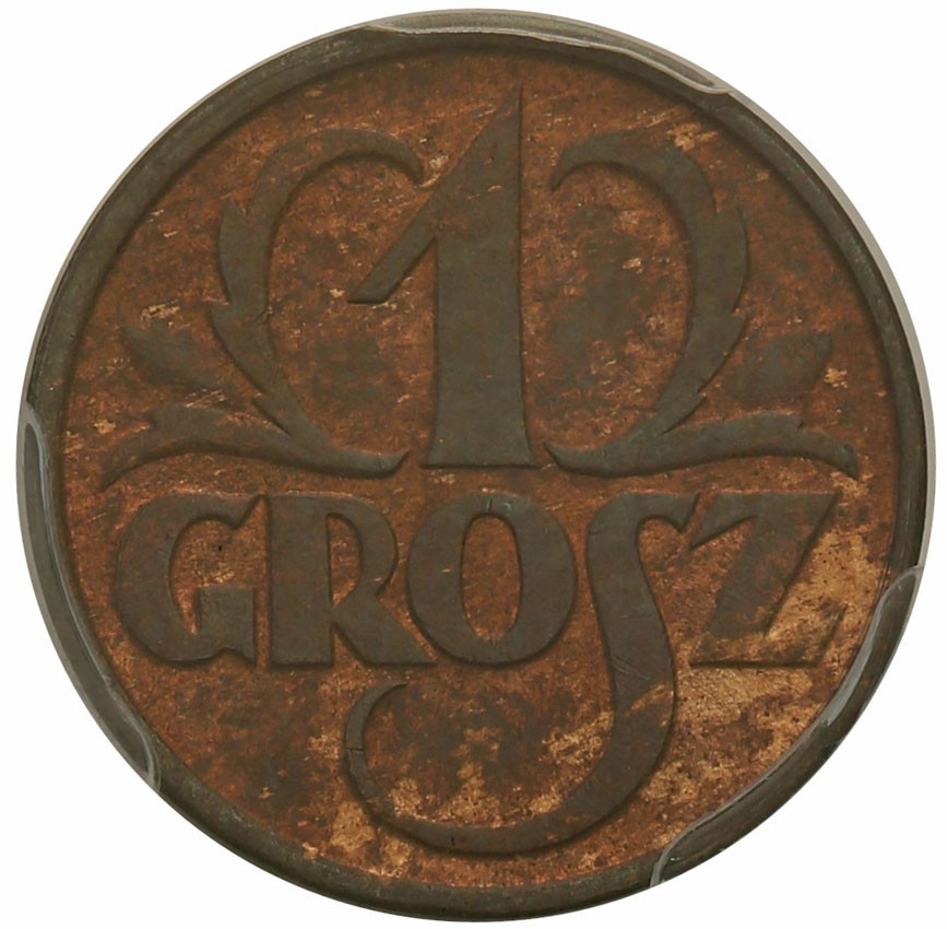 II RP. 1 grosz 1928 PCGS MS63 RB